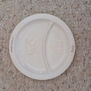 Russ Commemorative Divided Precious Baby Plate